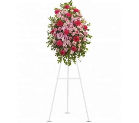 Pink Tribute Standing Spray