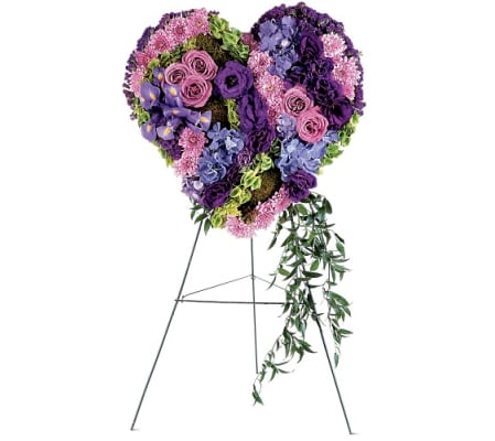 Graceful Heart Standing Spray