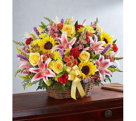 MULTI BRIGHT SYMPATHY BASKET