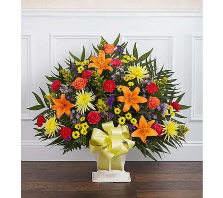 Floor Basket-Bright Colors