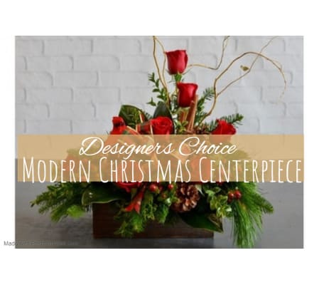 Modern Christmas Centerpiece Florist Design