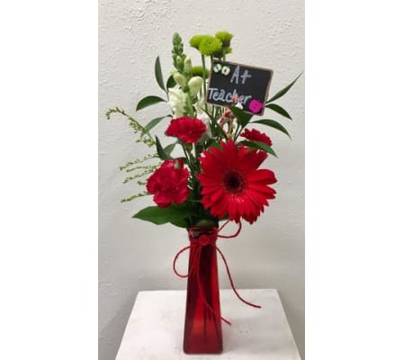 A+ Teacher Bud Vase