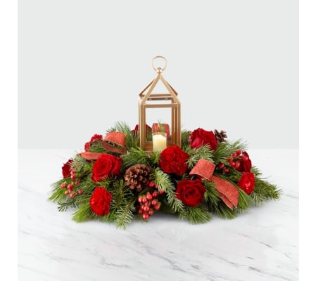 The FTD I'll Be Home for Christmas Centrepiece