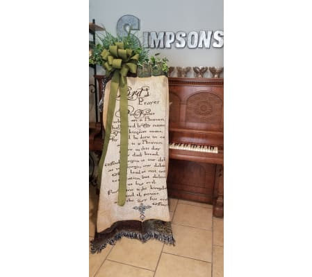 The Lord's Prayer Quilted Throw