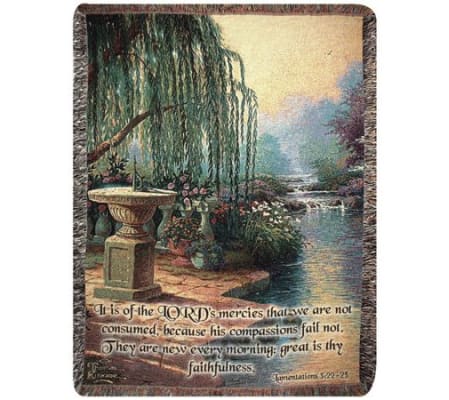 The Hour of Prayer Tapestry Throw