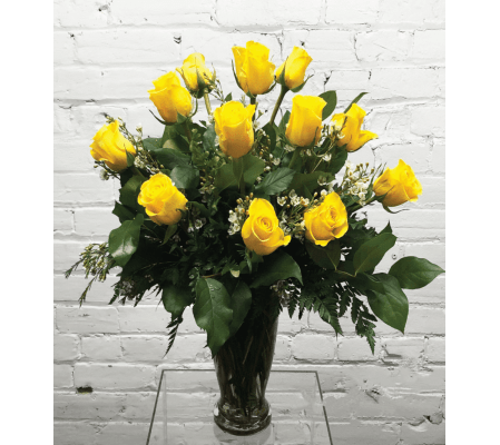 1 Dozen Yellow Roses