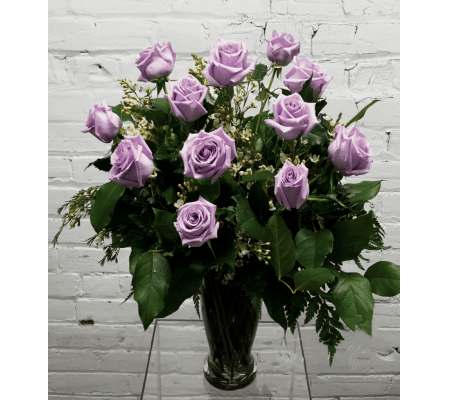 1 Dozen Lavender Roses