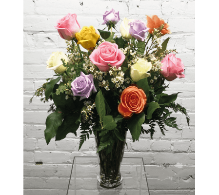 1 Dozen Mixed Roses