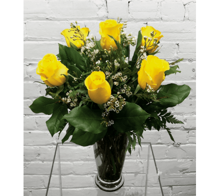 Yellow Roses-1/2 Dozen