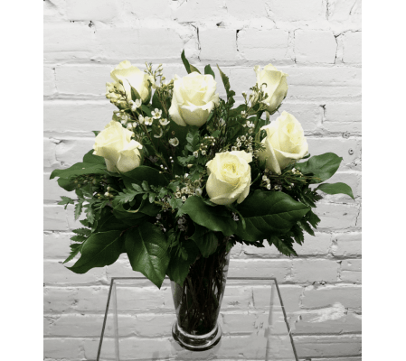 White Roses-1/2 Dozen
