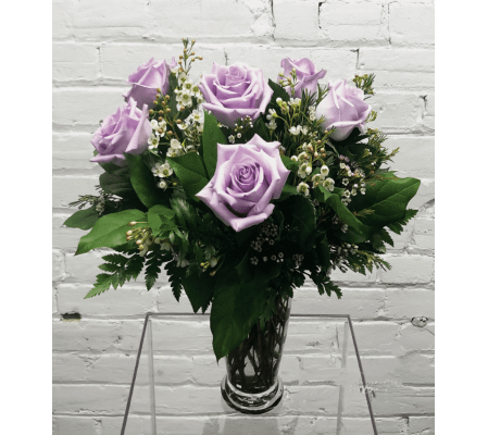 Lavender Roses-1/2 Dozen