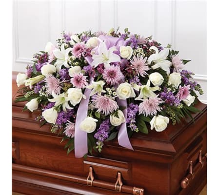 Just Lavender Casket Spray
