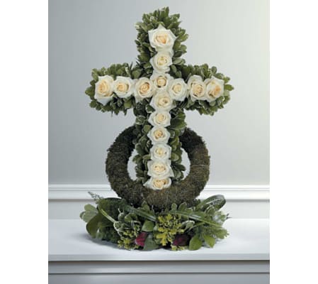 White Rose-Accented Cross