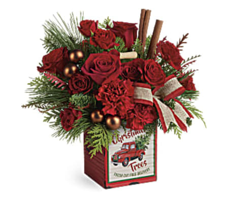 Merry Vintage Christmas Bouquet by Teleflora