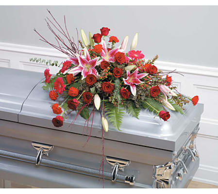 Pink and Red Casket Spray1
