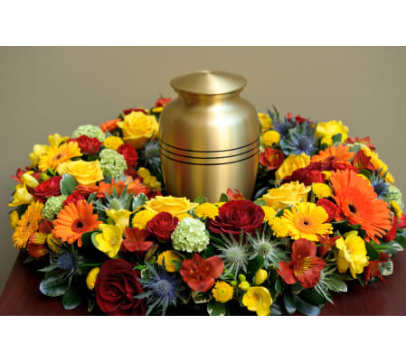 Wreath with Spray Roses