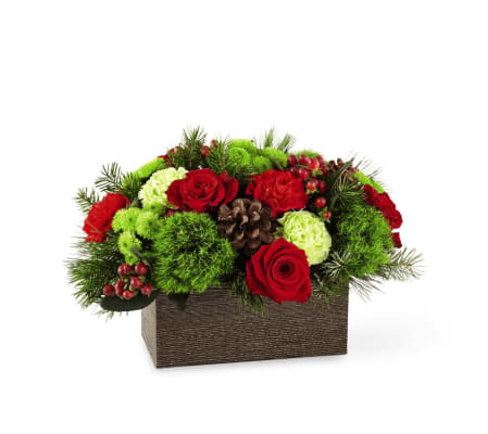 Christmas Log Cabin Bouquet