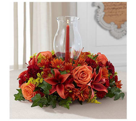 Harvest Hurricane Centerpiece