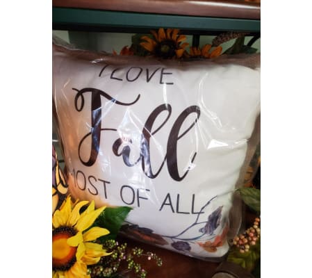 I love fall pillow