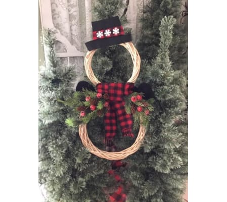 Snowman Wreath BL