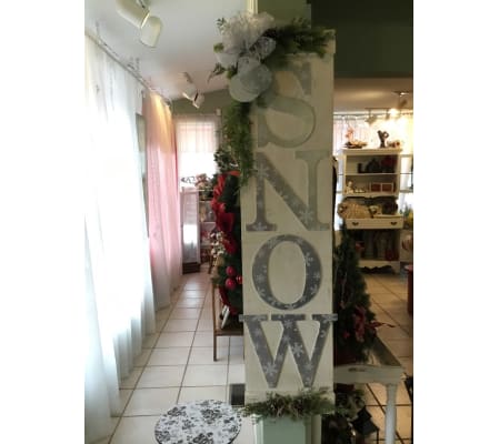 Wooden Snow Sign