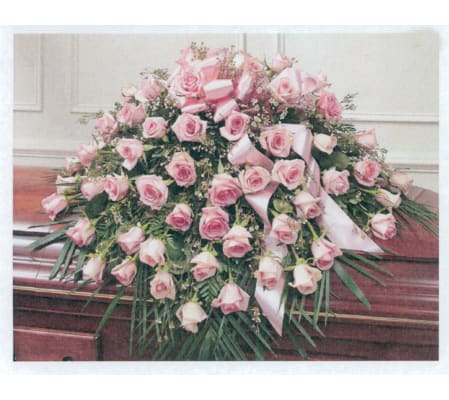 Pink Rose Casket