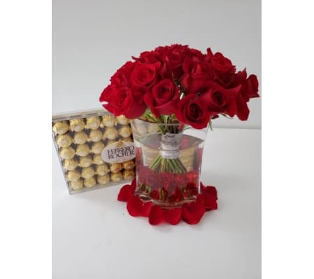 Cheers With Red Roses