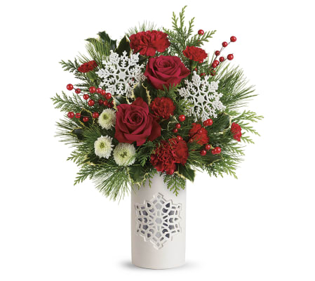 Flurry of Elegance Snowflake Vase 2019
