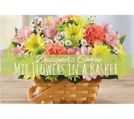 Garden Galore In A Basket Florist Design