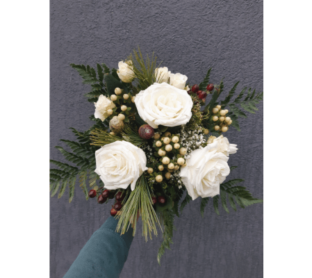 Firelight & Frost Winter Bouquet