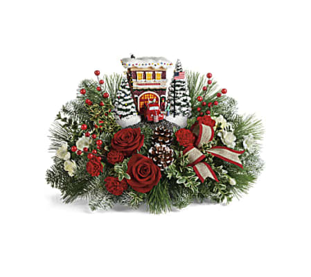 Thomas Kinkade Keepsake Festive Fire Station