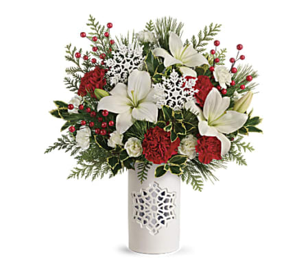 Festive Flurries Bouquet1