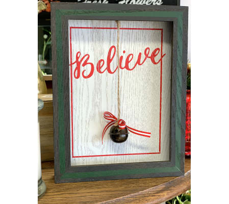Believe Wood Sign