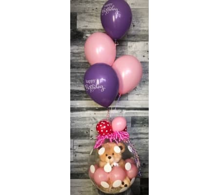 Stuffed Balloon w/ Teddy Bear