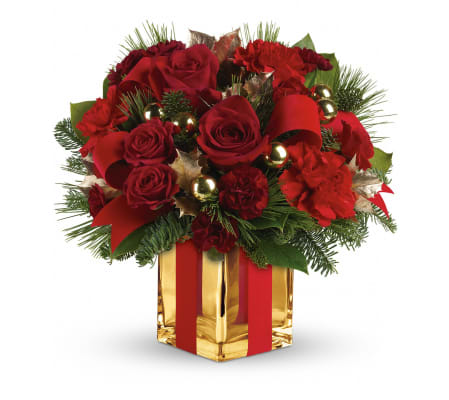 All Wrapped Up Holiday Flowers