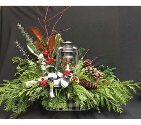 Winter Glow Lantern Arrangement