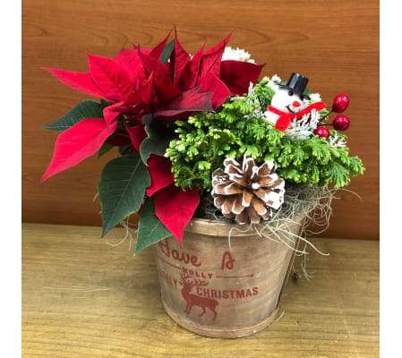 Holly Jolly Christmas Planter