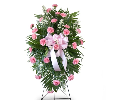 Carnation Standing Spray-Pink