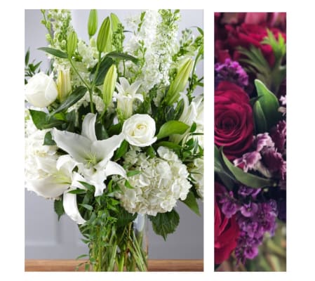 Jewel Tone-Large Vase Arrangement