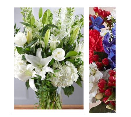Patriotic Mix-Large Vase Arrangement
