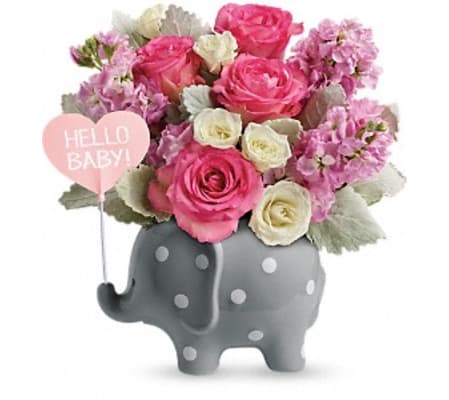 Teleflora Hello Sweet Baby - Pink