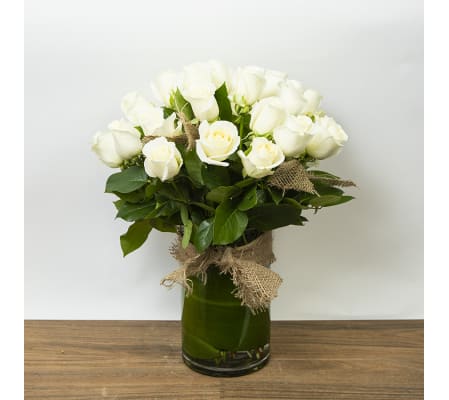 36 Premium White Roses