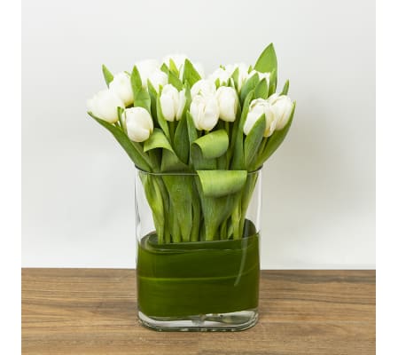 Tulips in Custom Glass