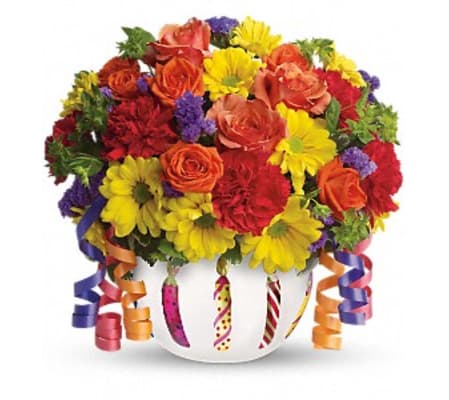 Teleflora's Brilliant Birthday Blooms Bouquet