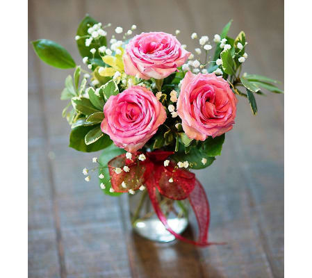 Short Stemmed Pink Roses