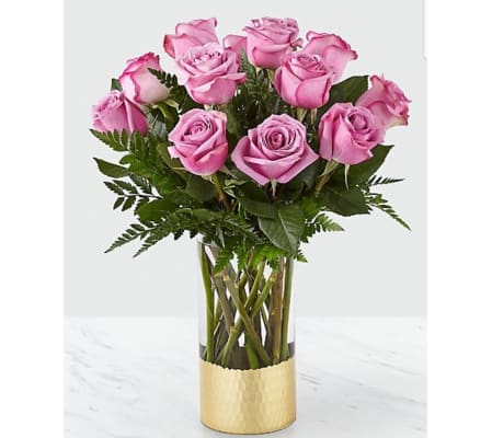 PURE BEAUTY LAVENDER ROSE BOUQUET