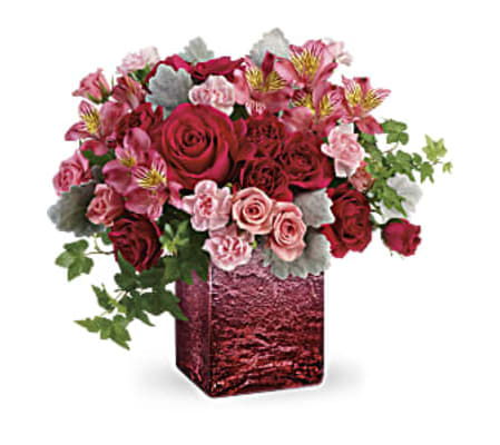 Shimmering Ombre Cube Bouquet