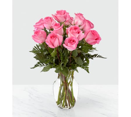 Smitten Pink Rose Bouquet FTD