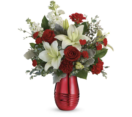 Teleflora Radiantly Rouge Bouquet by tcg