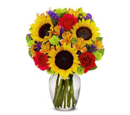 The Delightful Sunflower Bouquet